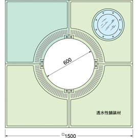 TG-KM-1560FDV-LG / ルーツグレート(根囲い保護)