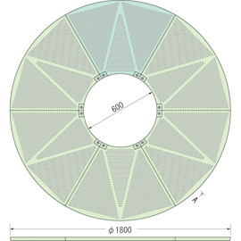 TG-M-1860FAG / ツリーサークル【ルーツグレート】
