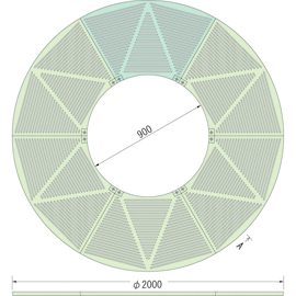 TG-M-2090FAG / ツリーサークル【ルーツグレート】